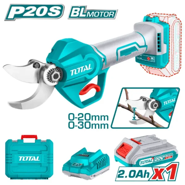 БАТЕРИСКИ НОЖИЦИ ЗА КРОЕЊЕ TOTAL 20V 1x2.0Ah TSSLI203083