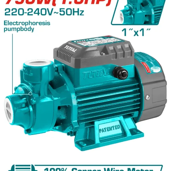 ПУМПА ЗА ВОДА TOTAL 0.75Kw - TVP17506