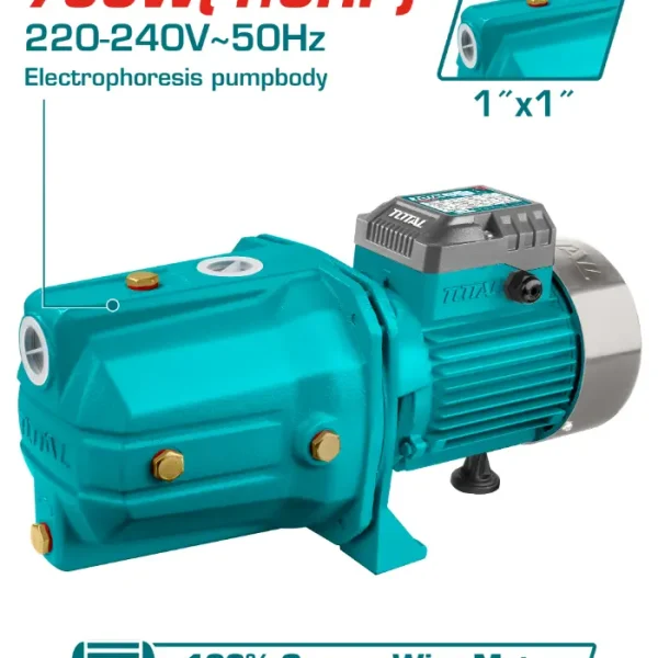 ВАКУМ ПУМПА ЗА ВОДА TOTAL 0.75Kw TVP37506