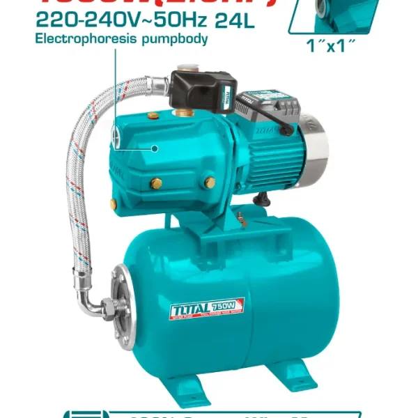 1.5KW ПУМПА ЗА ВОДА ХИДРОФОР TOTAL 1500W - TVP415006