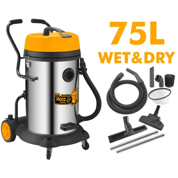 Правосмукалка 2400W (75L) INGCO VC24751