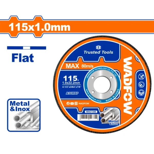 ДИСК ЗА БРУСЕЊЕ 1.0x115mm WADFOW WAC1345