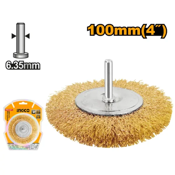 ЧЕТКА МЕСИНГ INGCO 100 БОРМА ФЛАТ WB41001