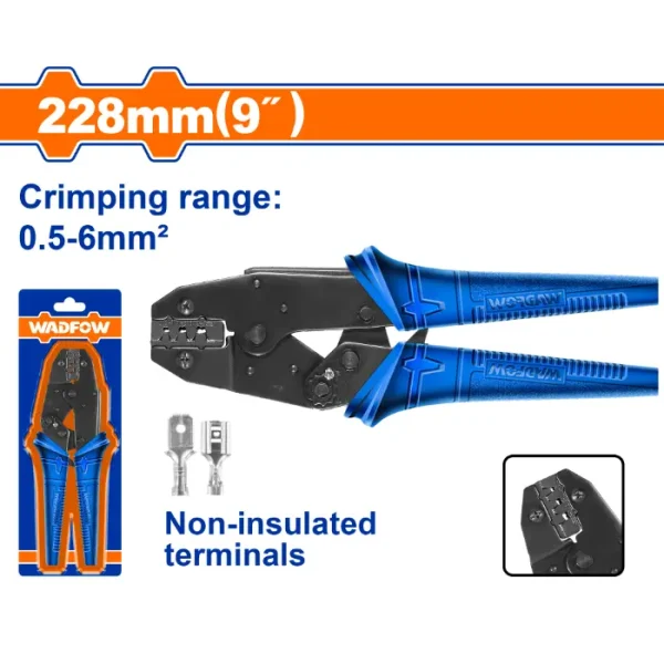 КЛЕШТА ЗА ТЕРМИНАЛИ 0.6-6mm2 WADFOW WCP1609