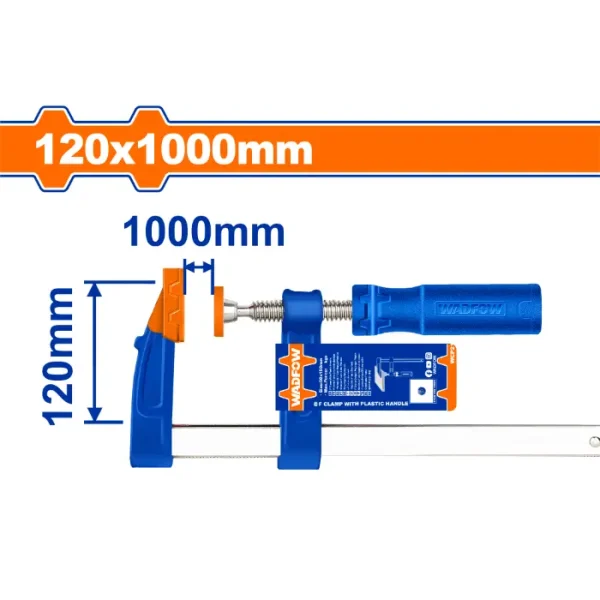 Столарска стега тип F 120x1000mm WADFOW WCP2125