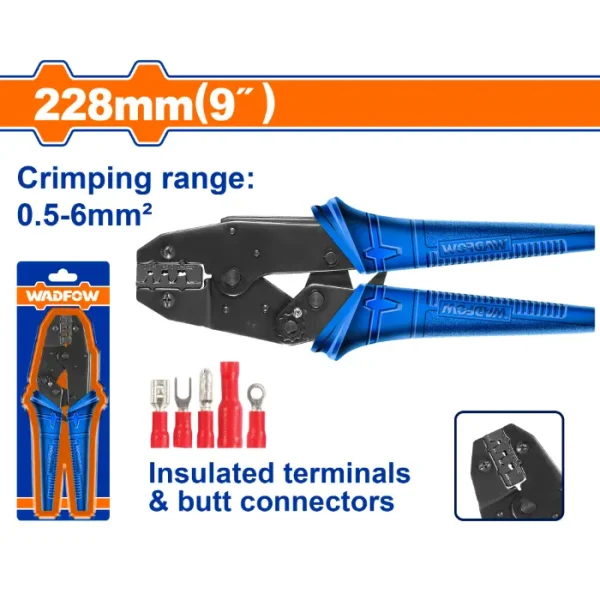 КЛЕШТА ЗА ИЗОЛИРАНИ ТЕРМИНАЛИ 0.5-6mm2 WADFOW WCP3609