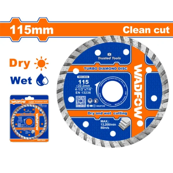 ДИЈАМАНТСКИ ДИСК 115mm CLEAN CUT WADFOW WDC3K02