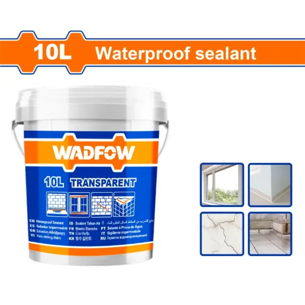 Водоотпорен силикон заптивка 10L транспарентен WADFOW WGQ3T10