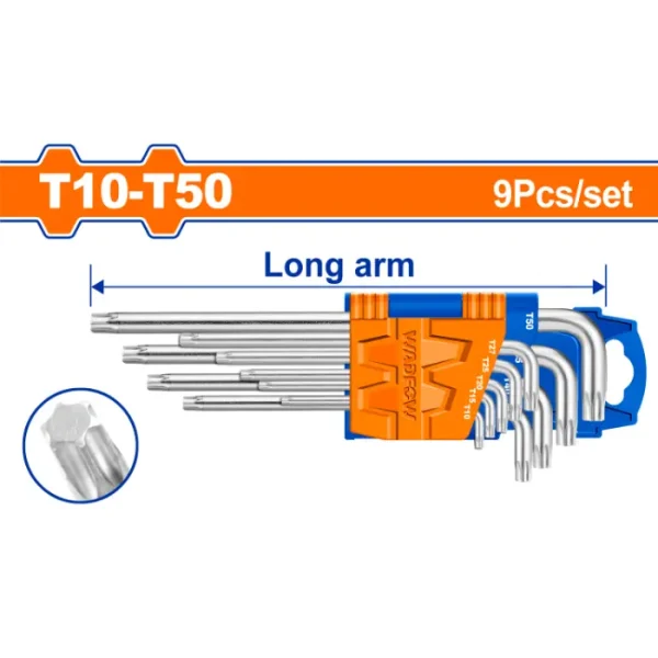 СЕТ од 7 ТОРКС КЛУЧЕВИ T10-T50 WADFOW WHK3291