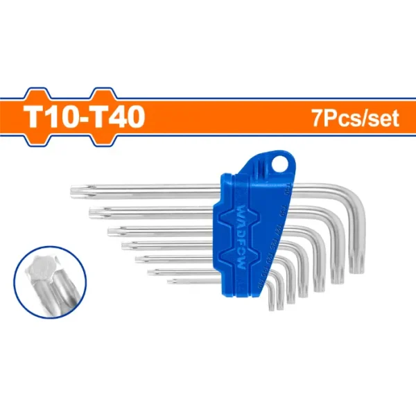 СЕТ од 7 ТОРКС КЛУЧЕВИ T10-T40 WADFOW WHK3671