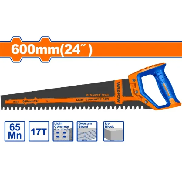 РАЧНА ПИЛА ЗА СИПОРЕКС YTONG 600mm WADFOW WHW9124