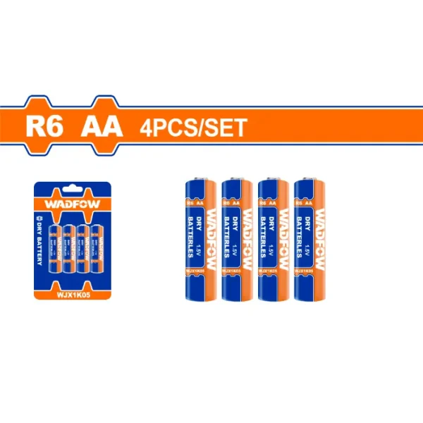 БАТЕРИЈА 1.5V AA СЕТ 4/1 WADFOW WJX1K05