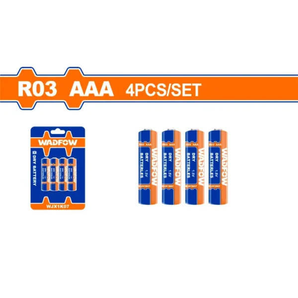БАТЕРИЈА 1.5V AAA СЕТ 4/1 WADFOW WJX1K07