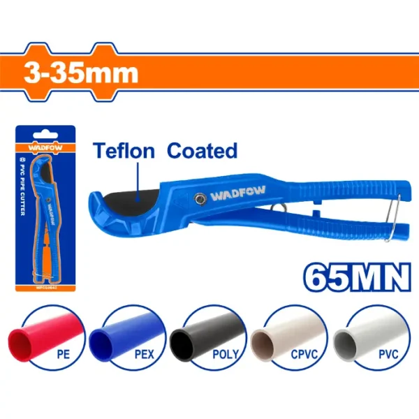 КЛЕШТА ЗА СЕЧЕЊЕ за PVC цевки 3-35mm WADFOW WPC54636