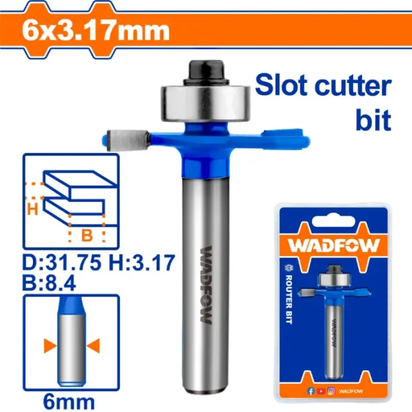 ГЛОДАЛО ЗА ФРЕЗА ЗА ЖЛЕБОВИ 6mm WADFOW WRG4402