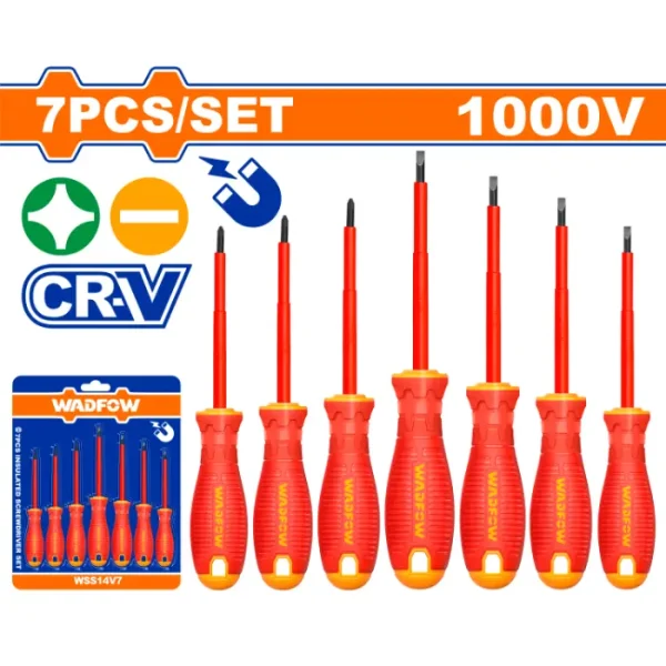 Комплет од 7 VDE ЕЛЕКТРИЧАРСКИ ШТРАФЦИГЕРИ WADFOW WSS7407