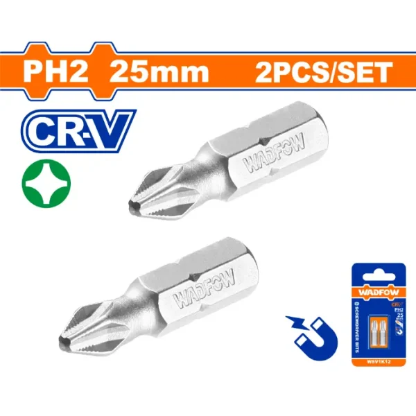 БИТ 2xPH2 25mm WADFOW WSV1K12