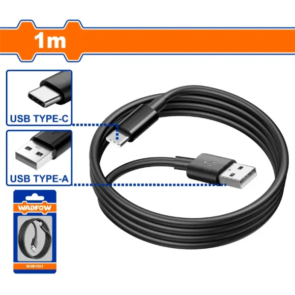USB КАБЕЛ тип А тип C 1m WADFOW WUB1501