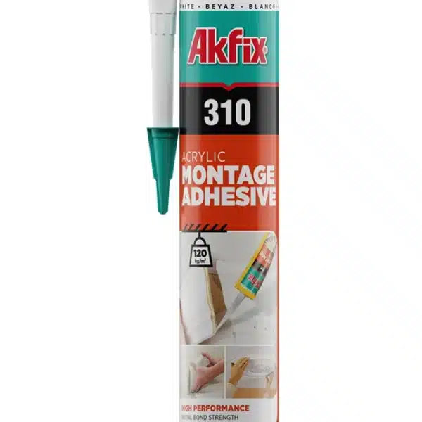 Akfix 310 – 310ml Акрилен силикон монтажно лепило (бел)