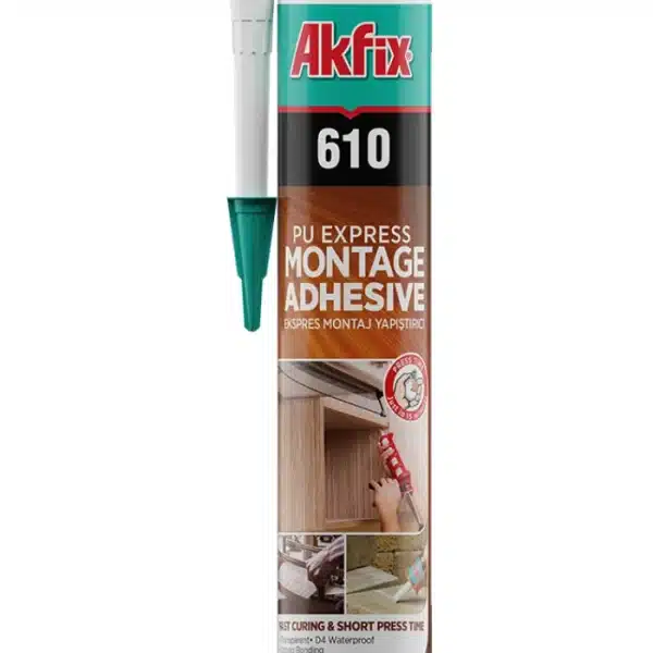 Akfix 610 PU Express – 310ml Транспарентно монтажно лепило