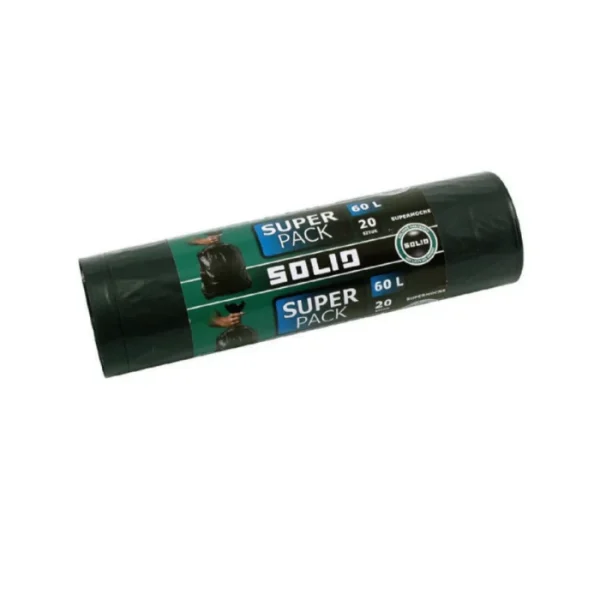 SOLID ЌЕСИ ЗА ГУБРЕ ЦРНА 20PCS 60L