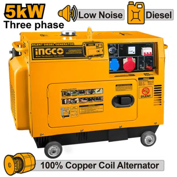 АГРЕГАТ INGCO ДИЗЕЛ 5 KW SILENT GSE50003