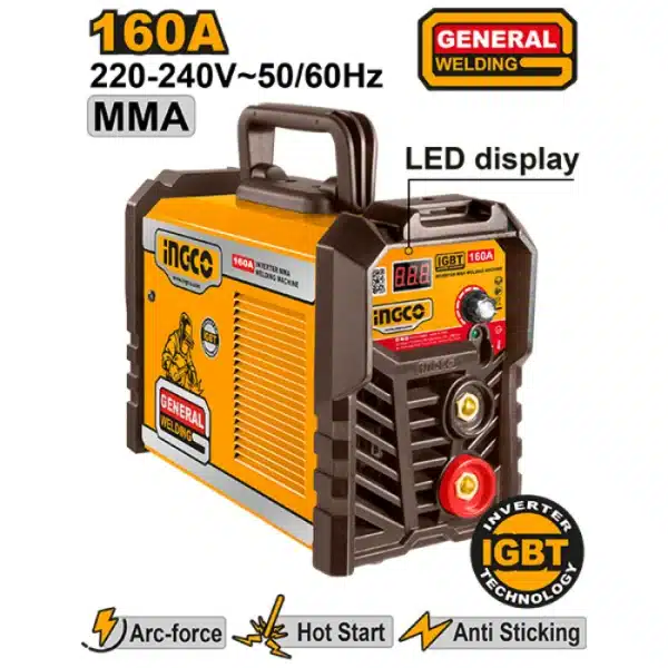 ИНВЕРТОР АПАРАТ ЗА ЗАВАРУВАЊЕ INGCO 160A ING-mmA16028
