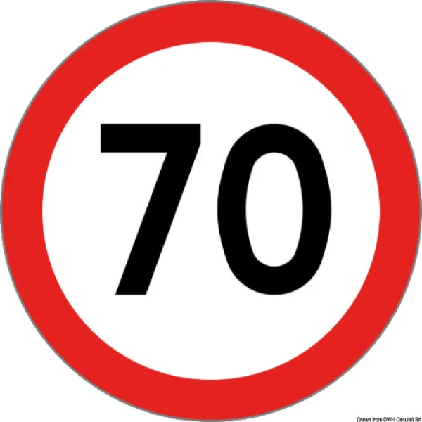 Ознака ограничување 70