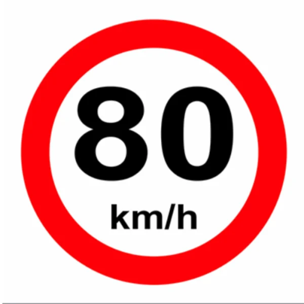 Ознака ограничување 80