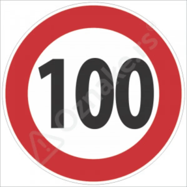 Ознака ограничување 100