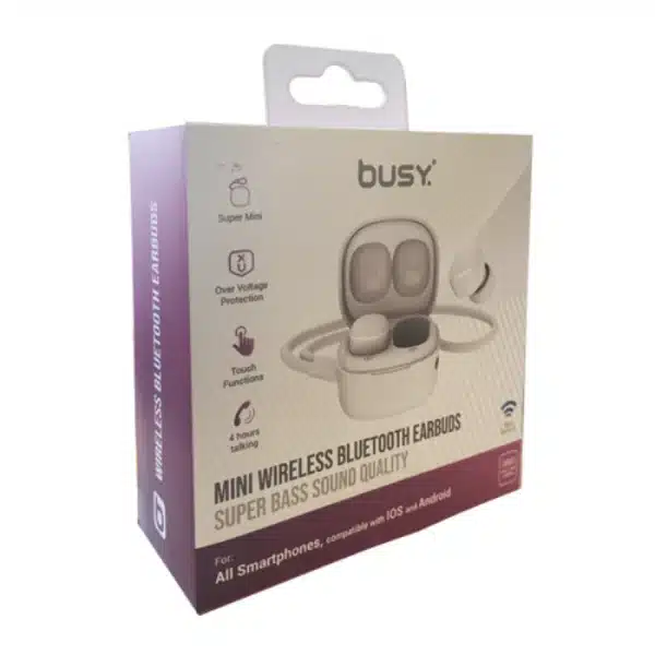 BIZI Bluetooth слушалки A19 бели
