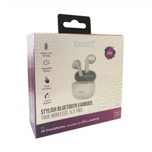 BIZI Bluetooth слушалки Fi3 Stylish бели