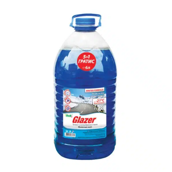 Течност за стакла зимска Glazer 5+1l -21°C