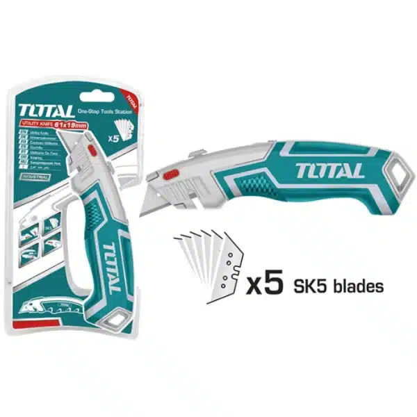 СКАЛПЕР TOTAL 61x19mm + 5 НОЖА THT5116118