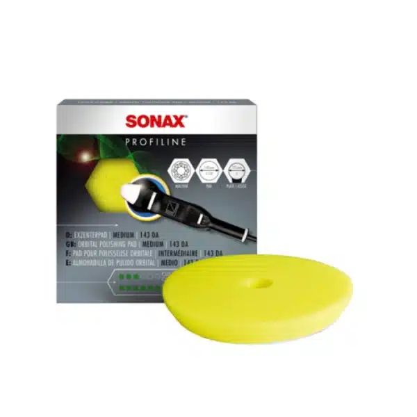 Сунѓер за полирање жолт 143mm Sonax