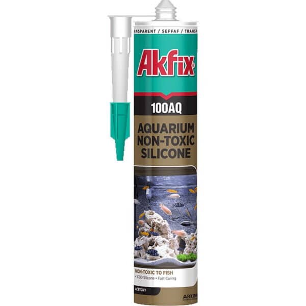 Akfix 100AQ – 280ml Професионален силикон за аквариуми (Транспарентен)