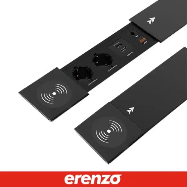 ERENZO ШТЕКЕР ЗА КАНЦЕЛАРИСКА МАСА ЦРН КАПАК WIRELESS – SKM501