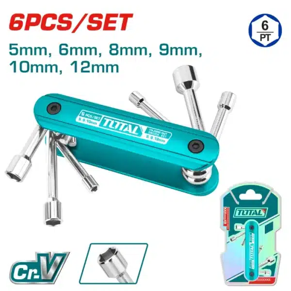ЏЕБНИ КЛУЧЕВИ СЕТ 6 5-12mm TOTAL THFND061