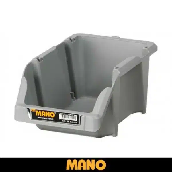 Mano G-10 – 102x160x75mm Пластична кутија за складирање - сива
