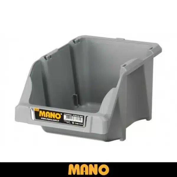 Mano G-15 – 125x195x90mm Пластична кутија за складирање - сива