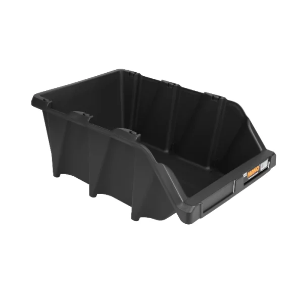 Mano S-45 – 356x555x227mm Екстра голема пластична кутија за складирање - црна