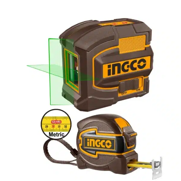 ЛАСЕРСКИ НИВЕЛАТОР INGCO + МЕТРО 5m HLL680081-1