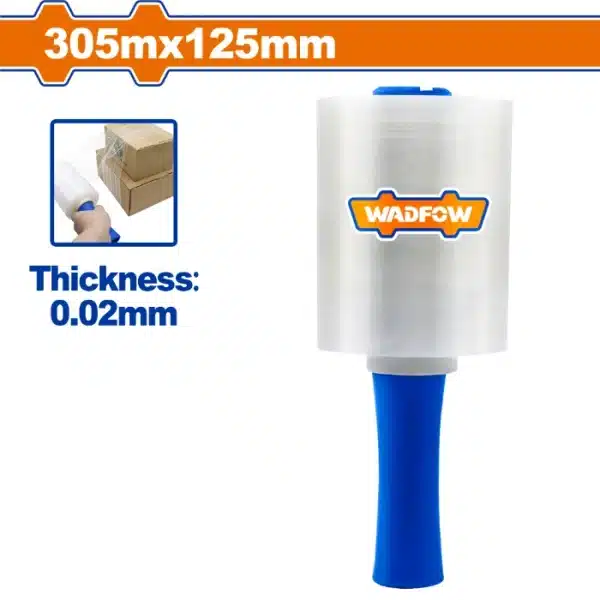 СТРЕЧ ФОЛИЈА СО РАЧКА WADFOW 305m × 125mm – WXR1303