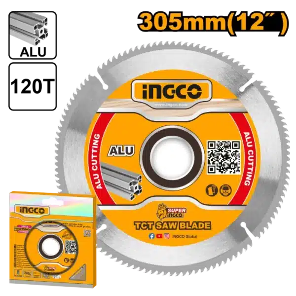 ПИЛА ЗА АЛУМИНИУМ ЗА ЦИРКУЛАР 305mm 120T INGCO TSB3305212