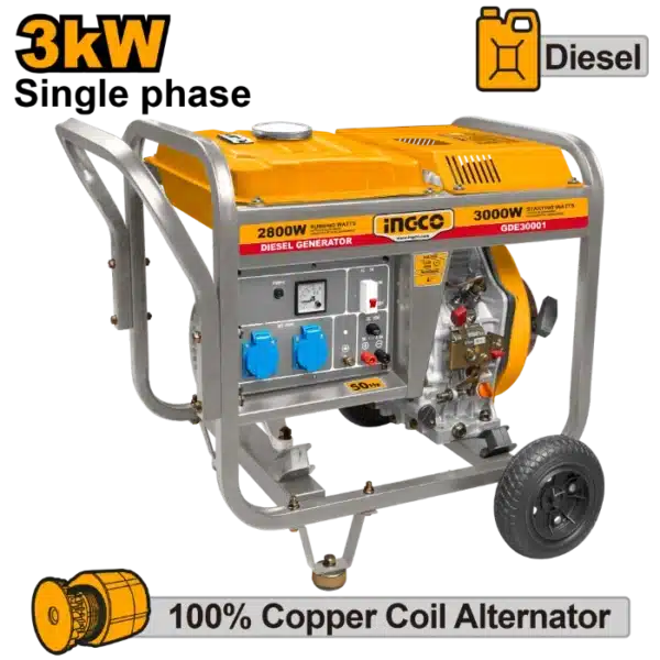 АГРЕГАТ ДИЗЕЛ 3 КW INGCO GDE30001