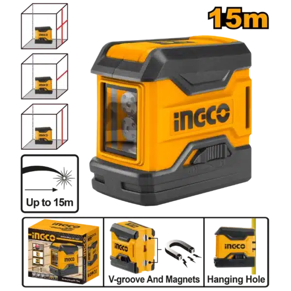 ЛАСЕР НИВЕЛАТОР 0-15M INGCO HLL156508