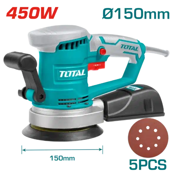 ВИБРАЦИОНА ОРБИТАЛНА БРУСИЛКА 450W TOTAL TF2041506