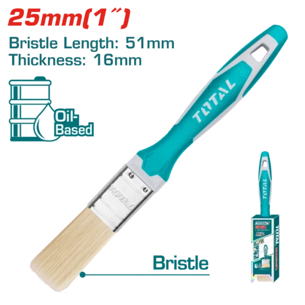 ЧЕТКИ ЗА ФАРБАЊЕ 25mm ГУМЕНА РАЧКА TOTAL THT84016