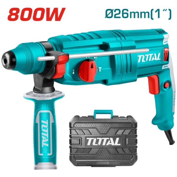 УДАРНА ДУПЧАЛКА ЧЕКАН SDS+ 800W 2.5J TOTAL TH308268
