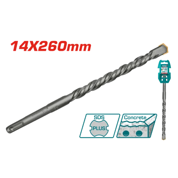 БУРГИЈА ЗА БЕТОН SDS+ 14x260mm TOTAL TAC311403
